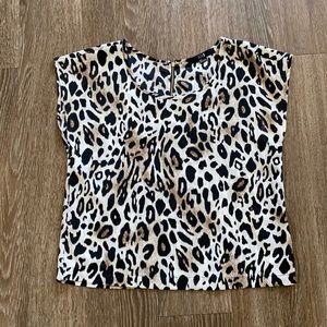 Leopard loose fit top